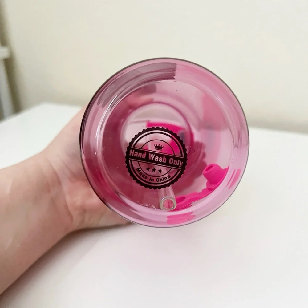 Barbie Pink and Clear Drinkware Set